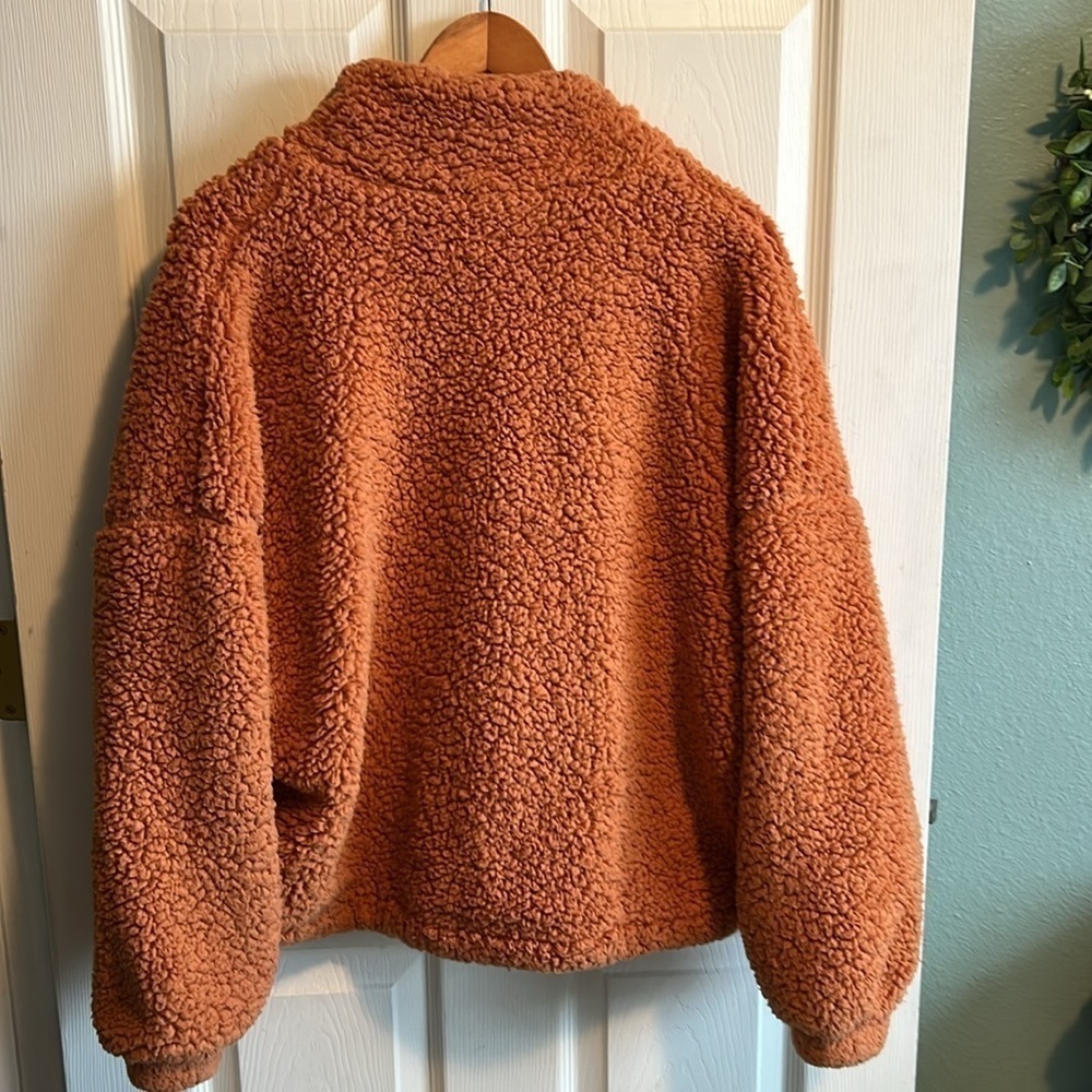 Urban Outfitters full zip fuzzy coat. - Picture 6 of 8